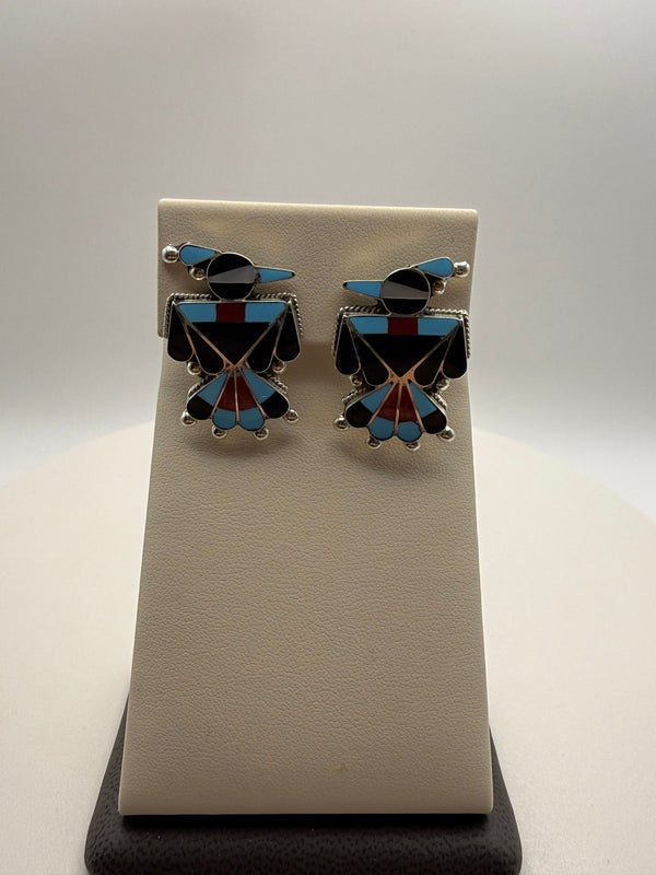 Inlay Thunderbird Earrings