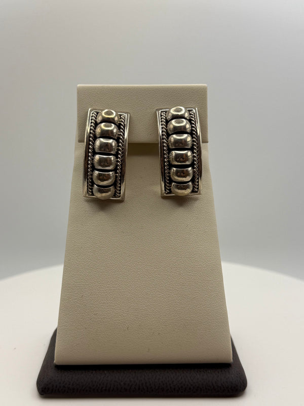 Braided Silver Earrings No. 2