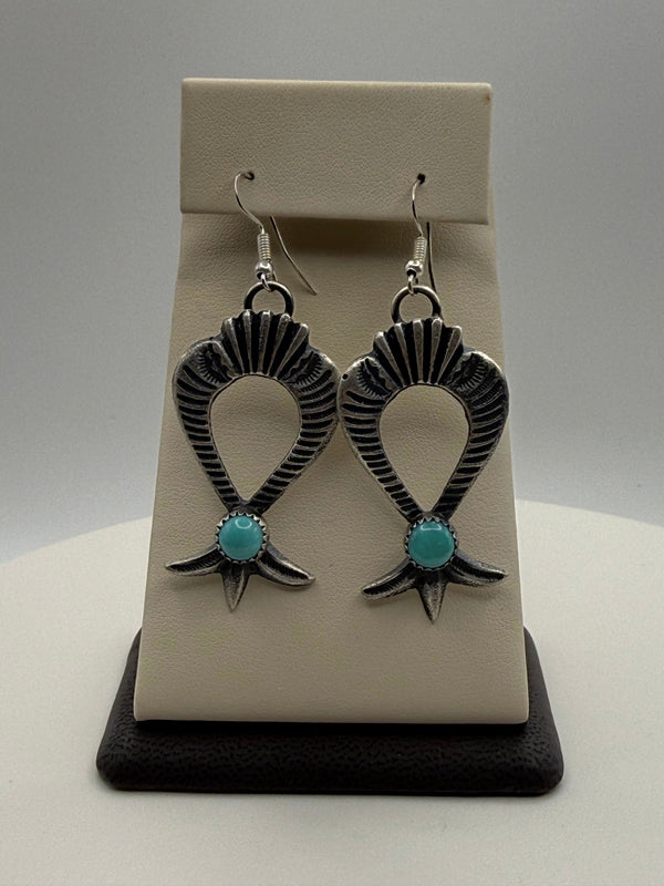 Squash Blossom Dangle Earrings