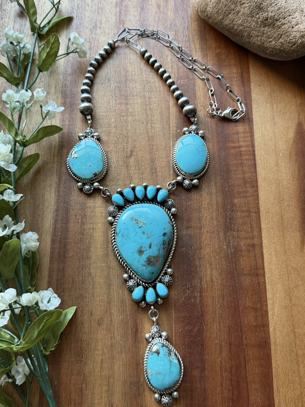 Turquoise Lariat Necklace