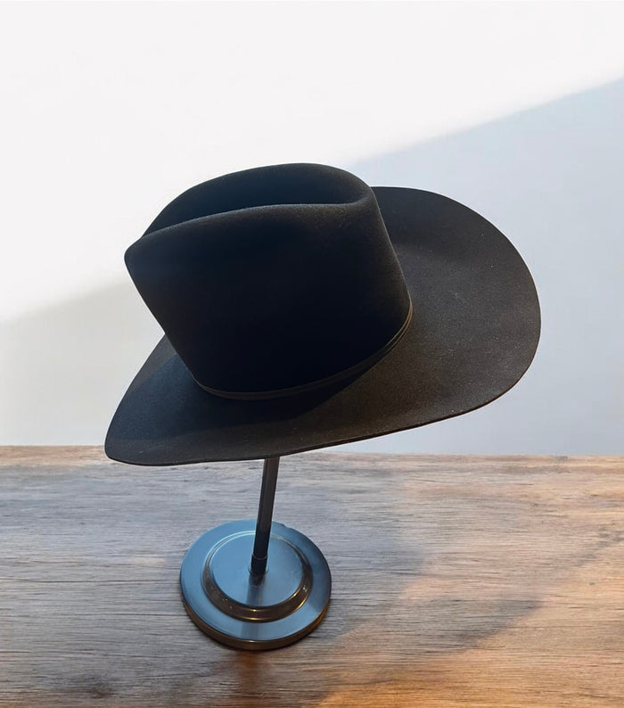 Charcoal Black Dwight Yokam Style Hat with 1ply Chord Band