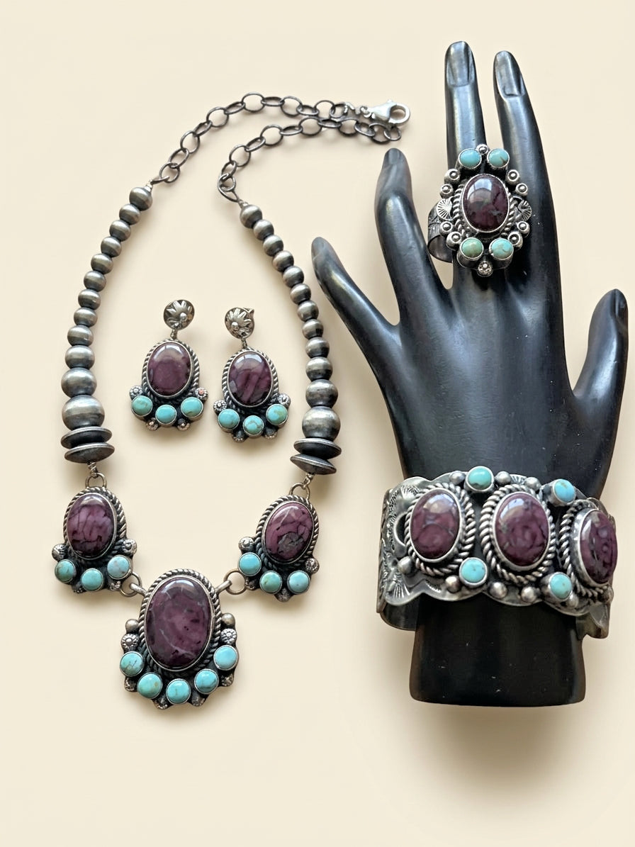 Turquoise & Spiny Oyster Set, Divine West Gallery