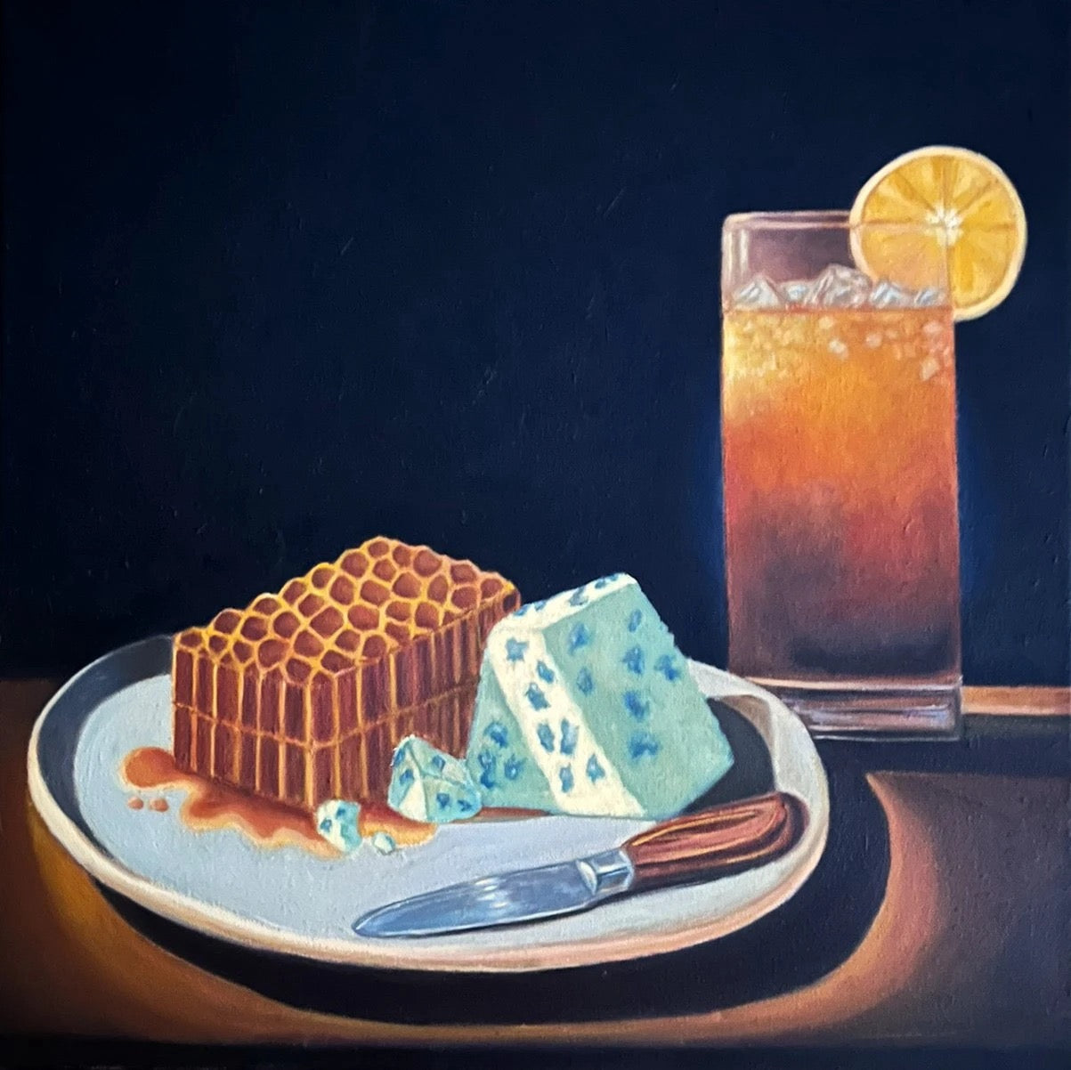 Honeycomb. Blue Cheese. Tropical Drink by Brad Morrison