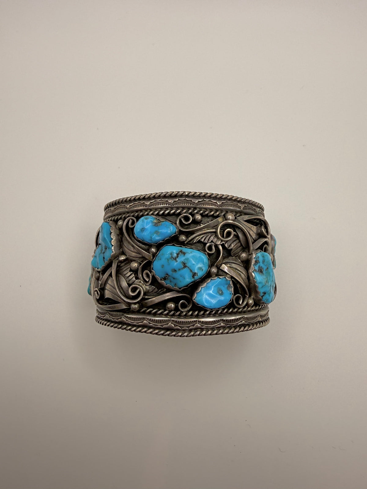 Old Kingman Turquoise Cuff Bracelet — V. Chee