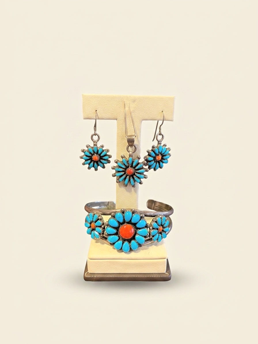 Turquoise and Coral Set, Divine West Gallery