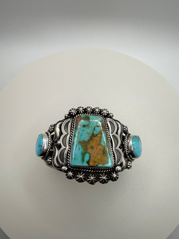Sonoran Gold Three-Stone Cuff