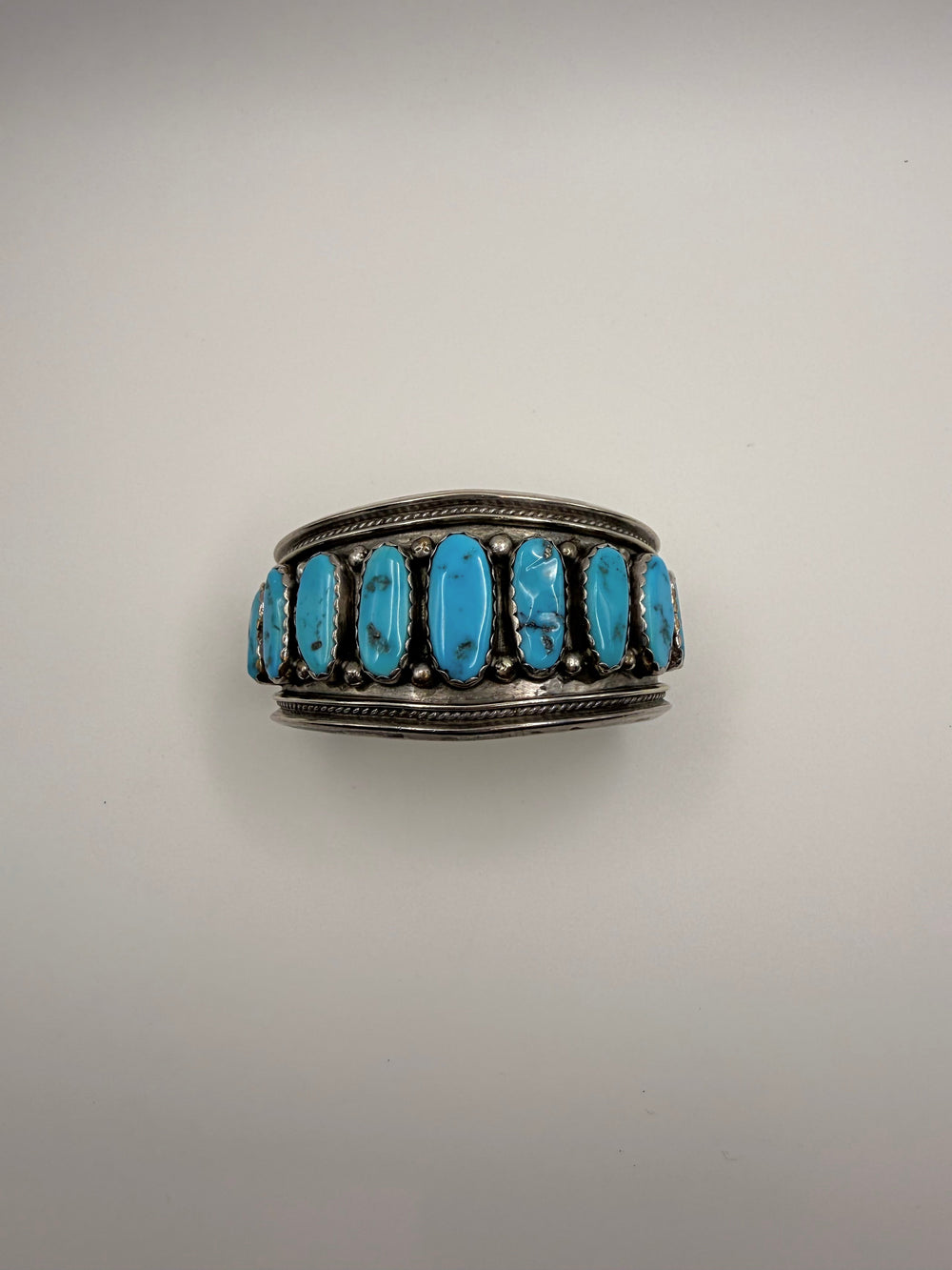 Vintage Kingman Turquoise Oval Bracelet — Divine West