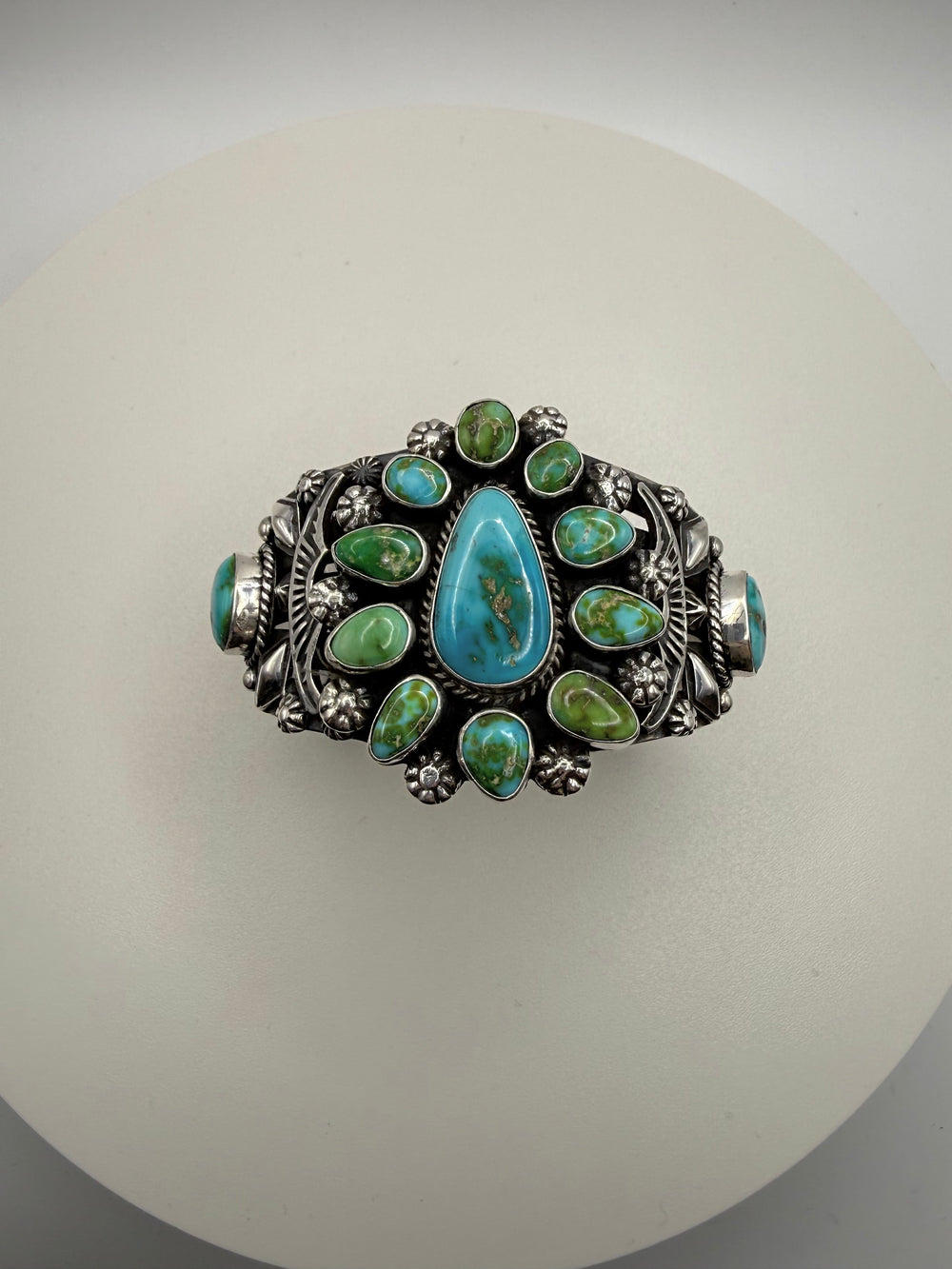 Sonoran Gold Turquoise Cluster Cuff — Rick Werito