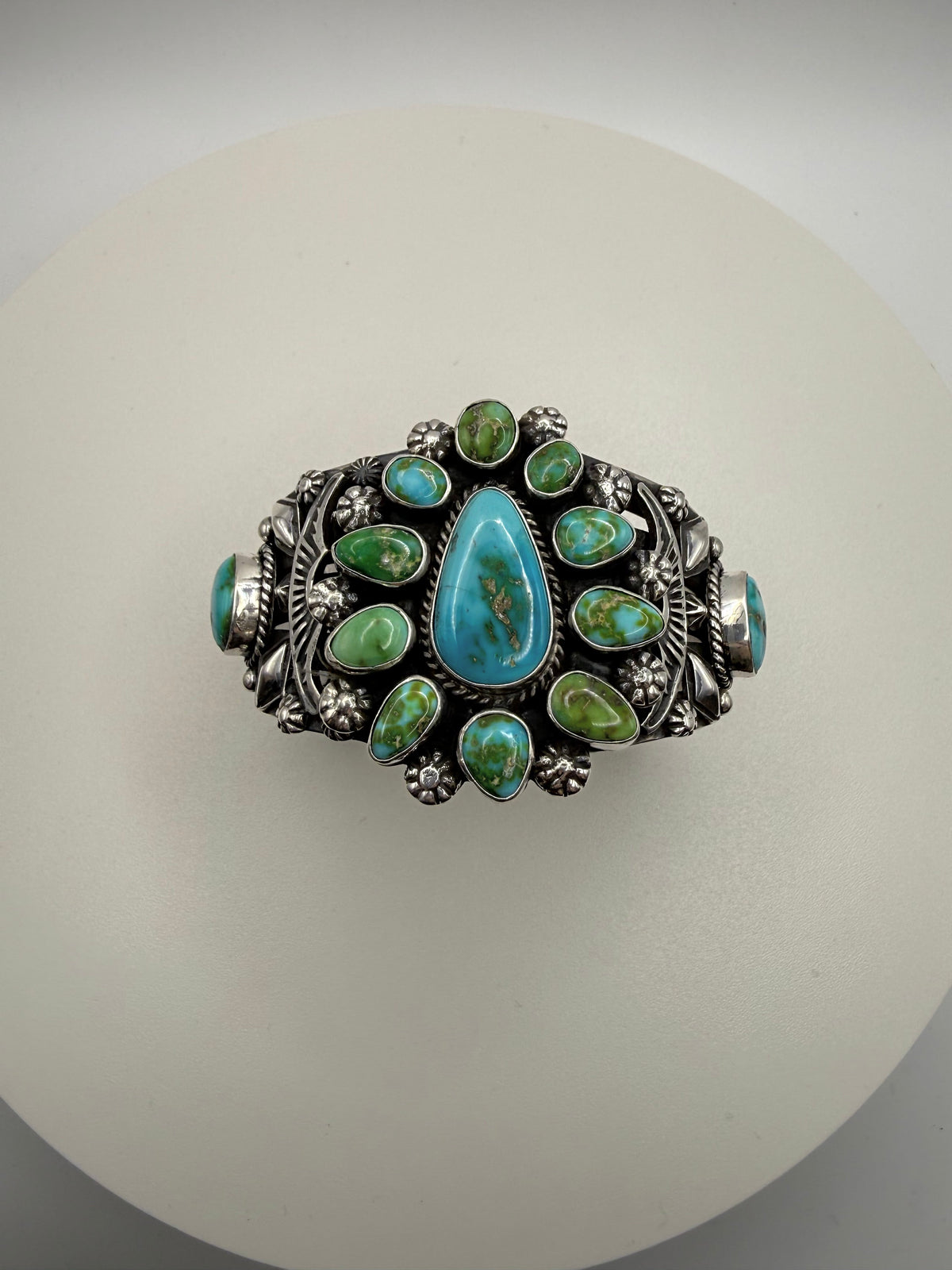 Sonoran Gold Turquoise Cluster Cuff — Rick Werito
