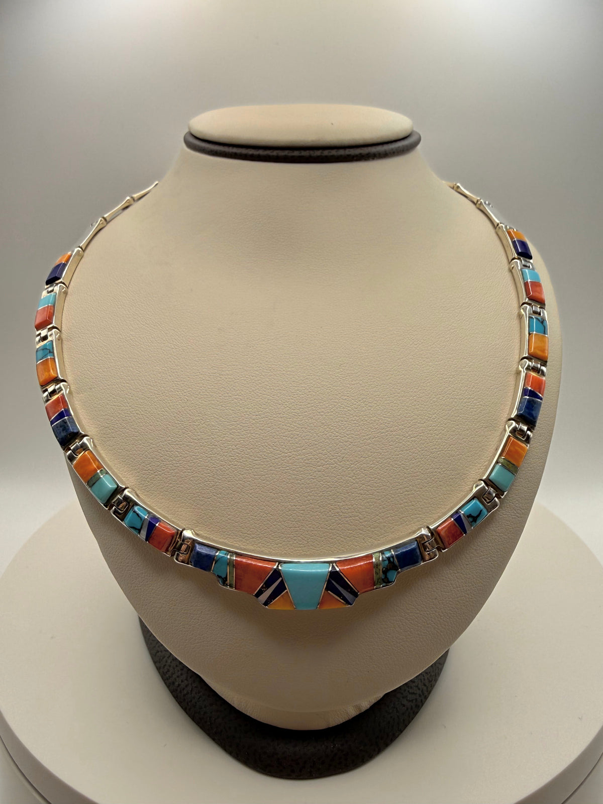 Multi-Stone Inlay Necklace — B. Joe