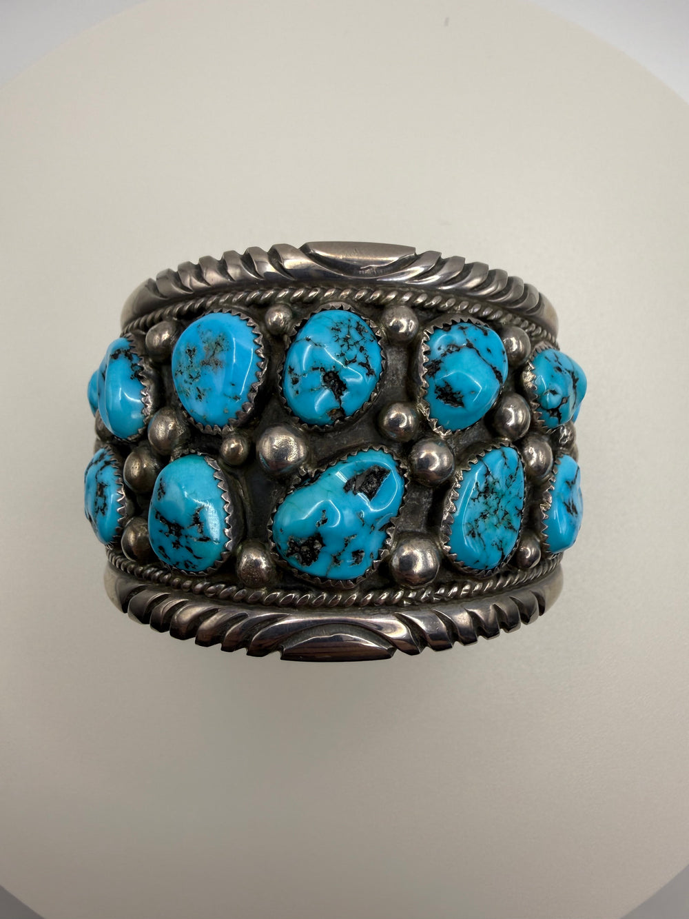 Turquoise Nugget Cuff Bracelet — Tommy Moore