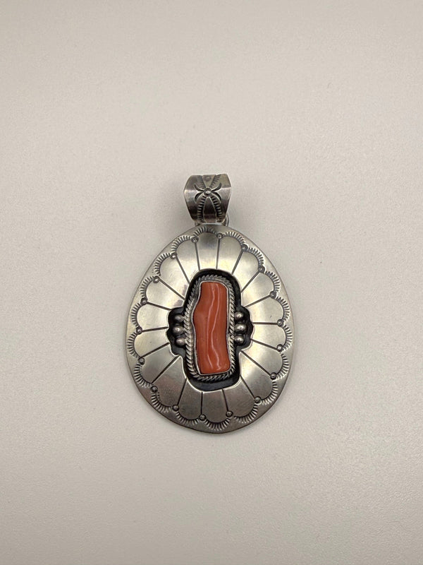 Mediterranean Coral Pendant