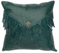 Divine West - Peacock Leather Pillow