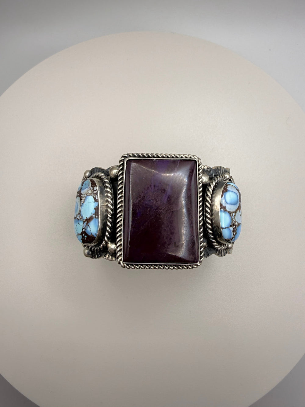 Sugilite and Golden Hills Turquoise Cuff — Kathleen Yazzie