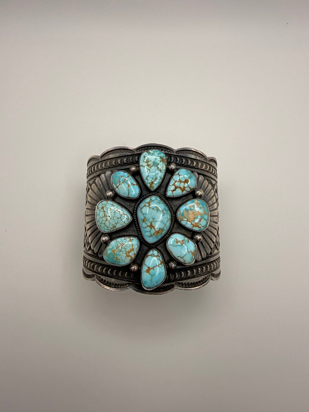 Spiderweb Turquoise Cuff Bracelet — Andy Cadman