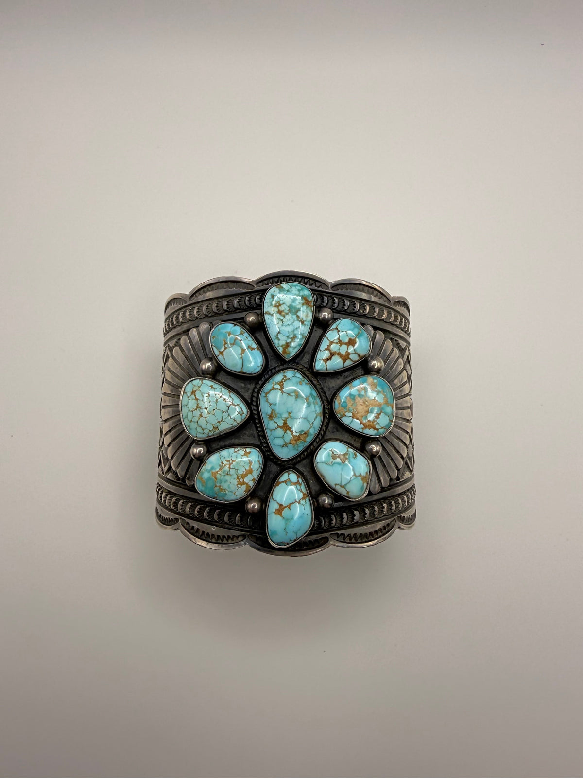 Spiderweb Turquoise Cuff Bracelet — Andy Cadman