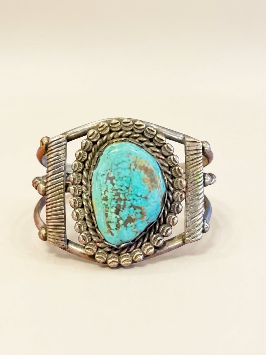 Blue Gem Turquoise Cuff, Divine West Gallery