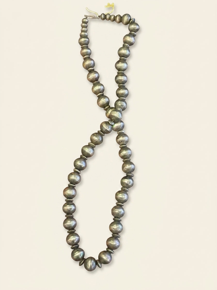 Long Navajo Pearl Necklace 30 inch, Divine West Gallery