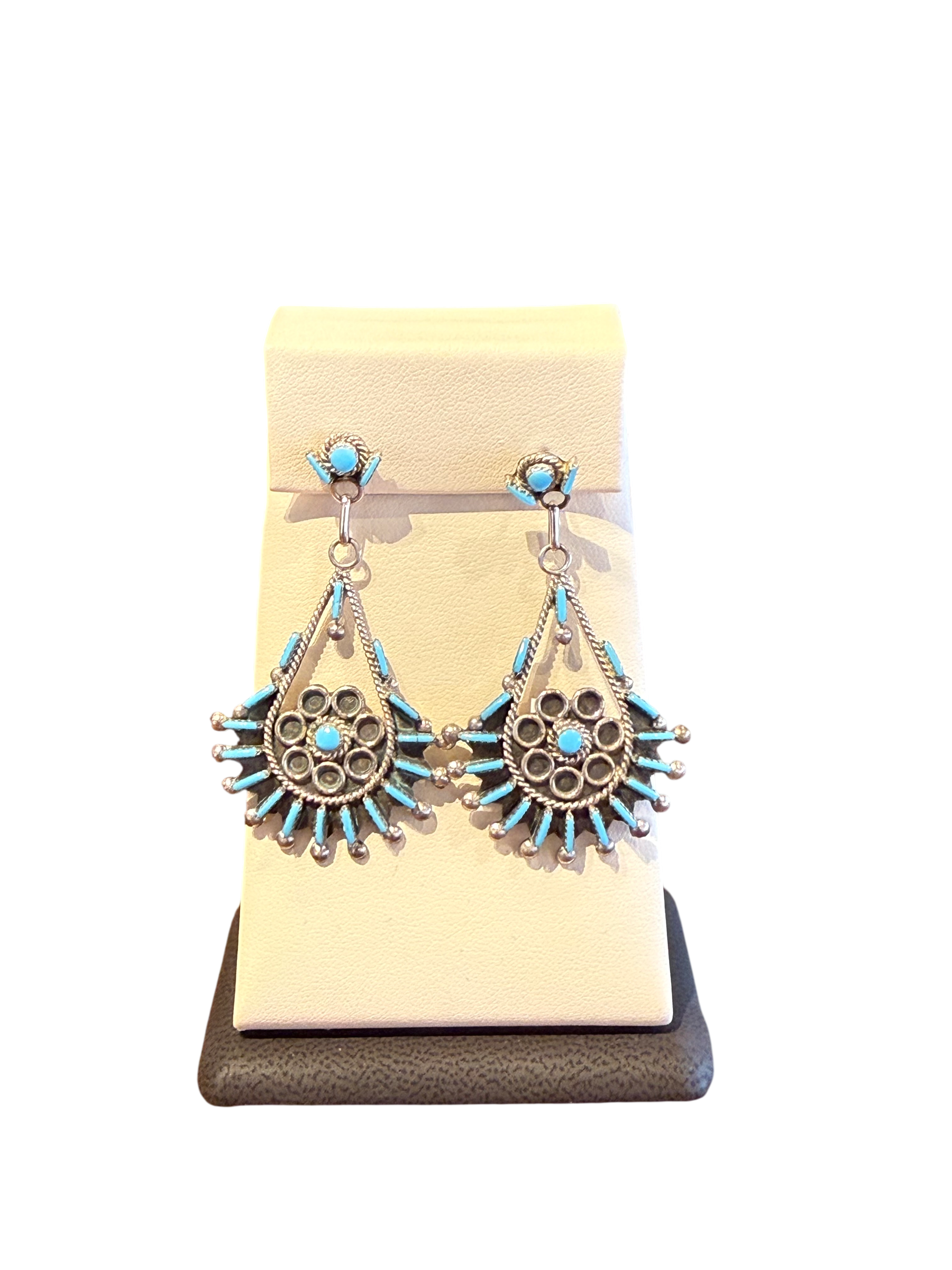 Divine West - Zuni Needlepoint Earrings