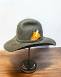 Brian Decosta - Black Hat with Assorted Feather Embellishment
