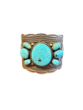 Divine West - Spiderweb Turquoise Cuff
