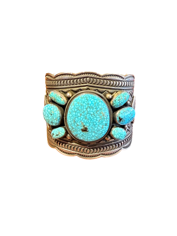 Spiderweb Turquoise Cuff