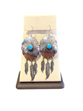Divine West - Shield and Feather Earrings