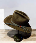 Brian Decosta - Charcoal Brown Hat with Braided Cord Band