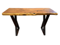 Divine West - Mesquite Sofa Table with Black Onyx Inlay
