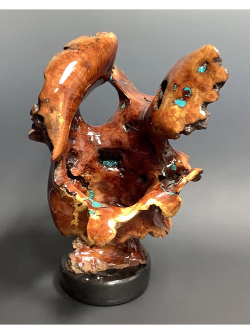 Manzanita Sculpture with Turquoise