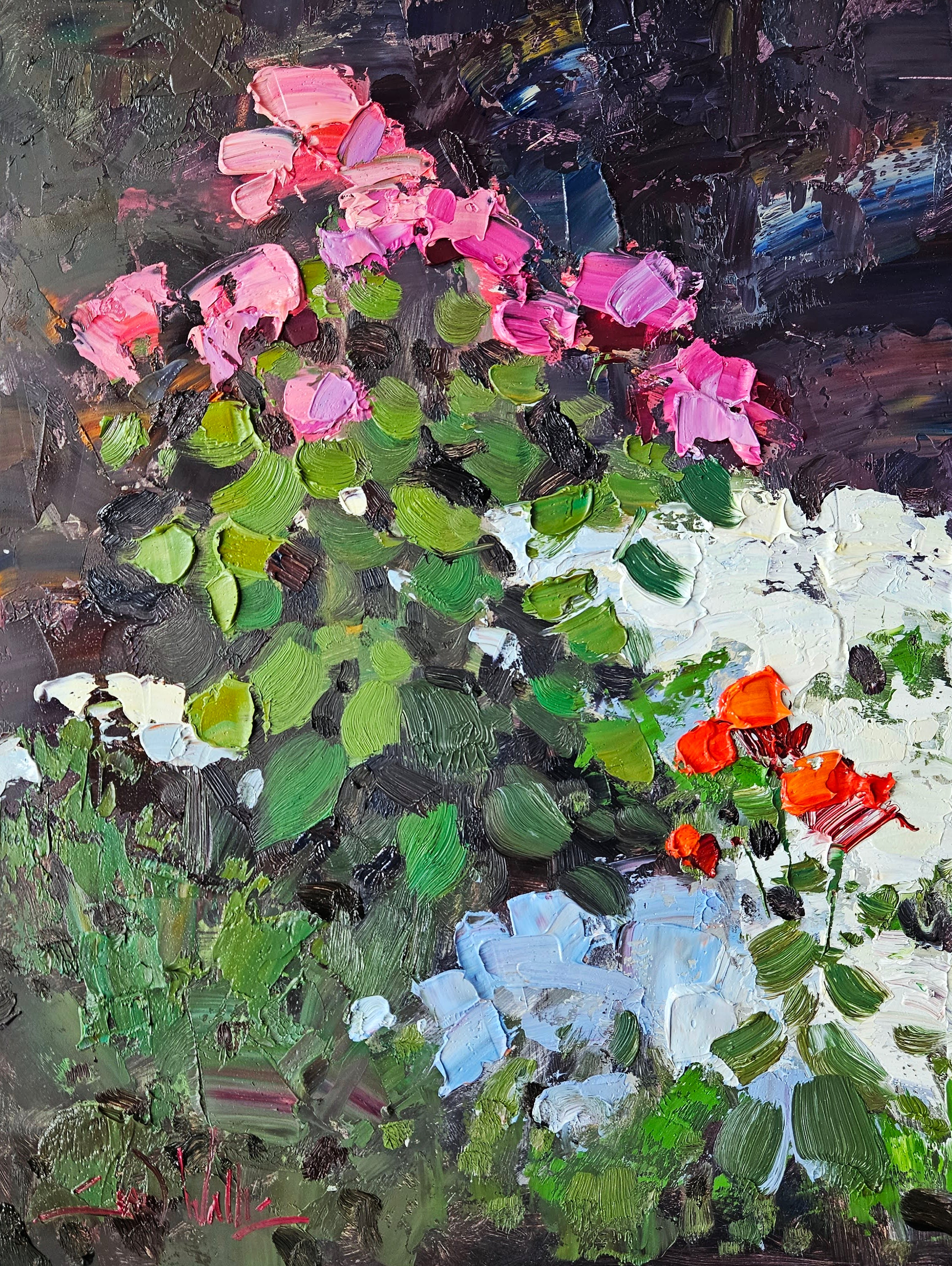 Color Impasto, oil painting by Sean Wallis, 16 by 12 inches