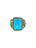 Divine West - Water-web Turquoise Cuff