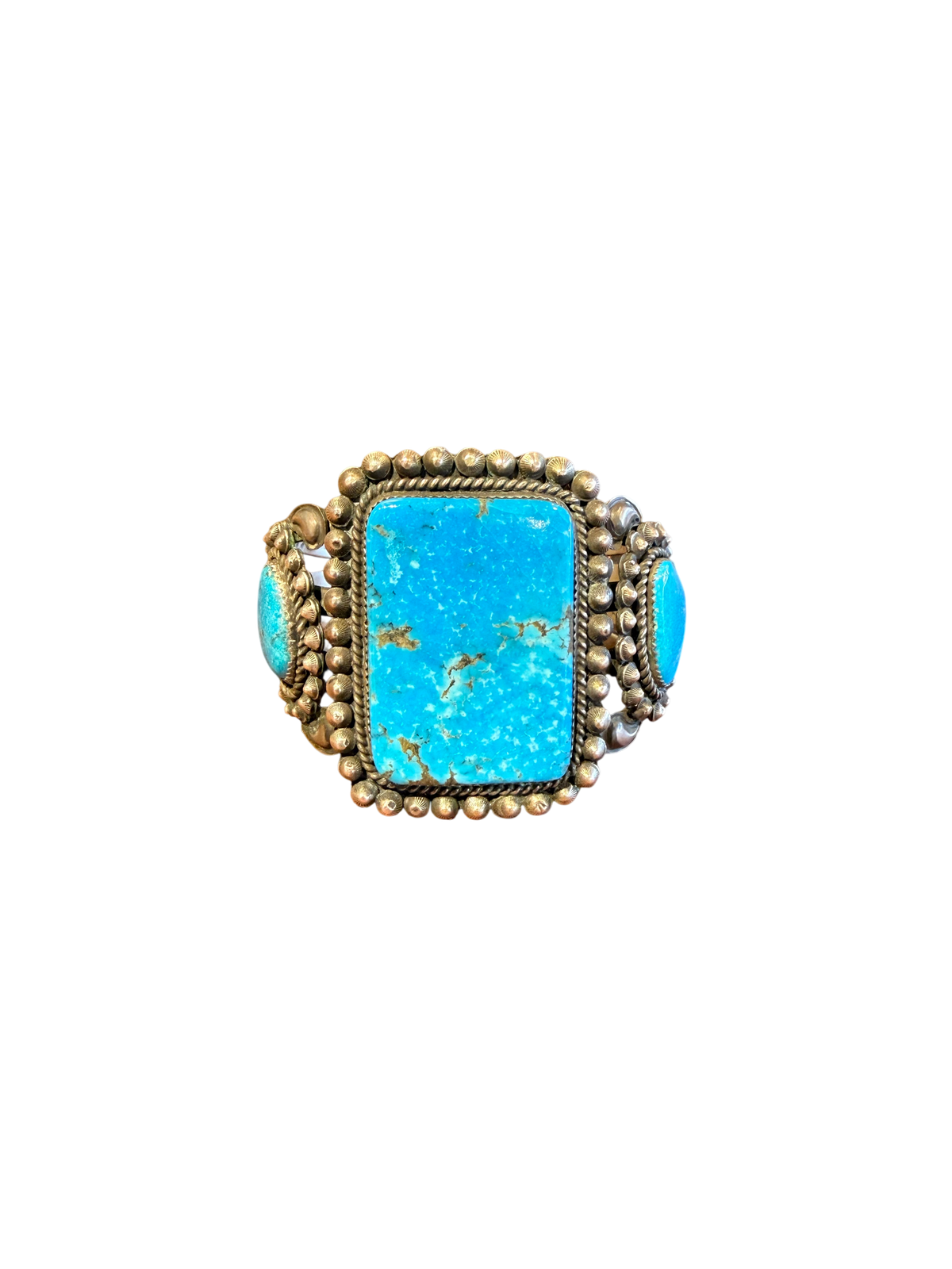 Divine West - Water-web Turquoise Cuff
