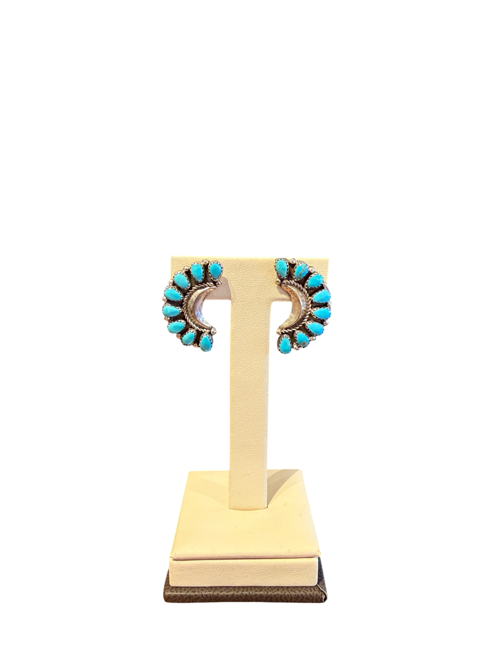 Divine West - Zuni Half-Moon Earrings