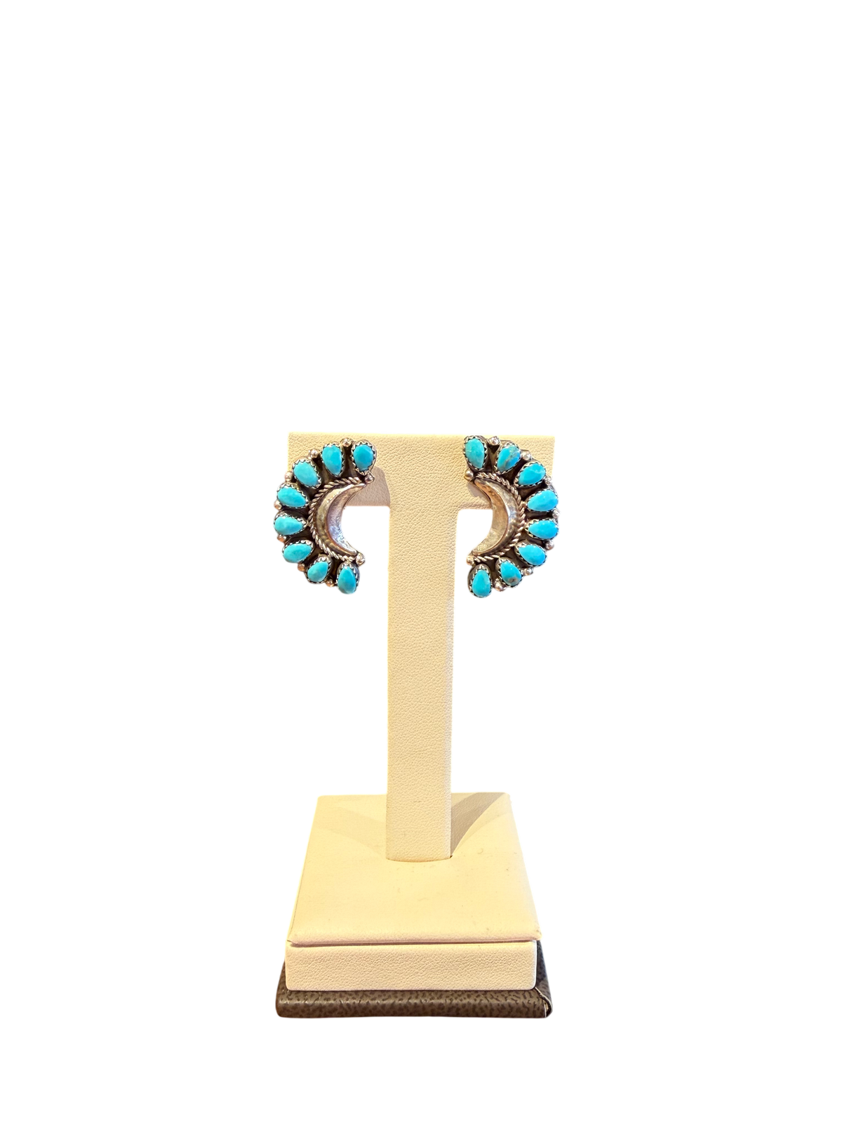Divine West - Zuni Half-Moon Earrings