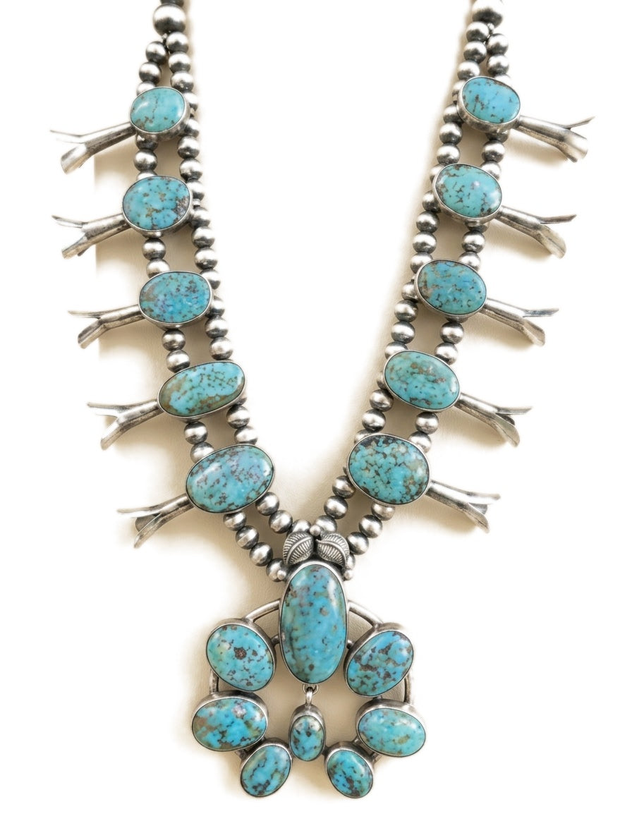 White Water Turquoise Squash Blossom, Divine West Gallery
