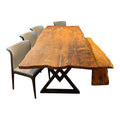 Divine West - Mesquite Dining Table w/ Metal Base