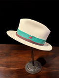 Brian Decosta - Open Road Style Hat with Turquoise & Red Leather Band
