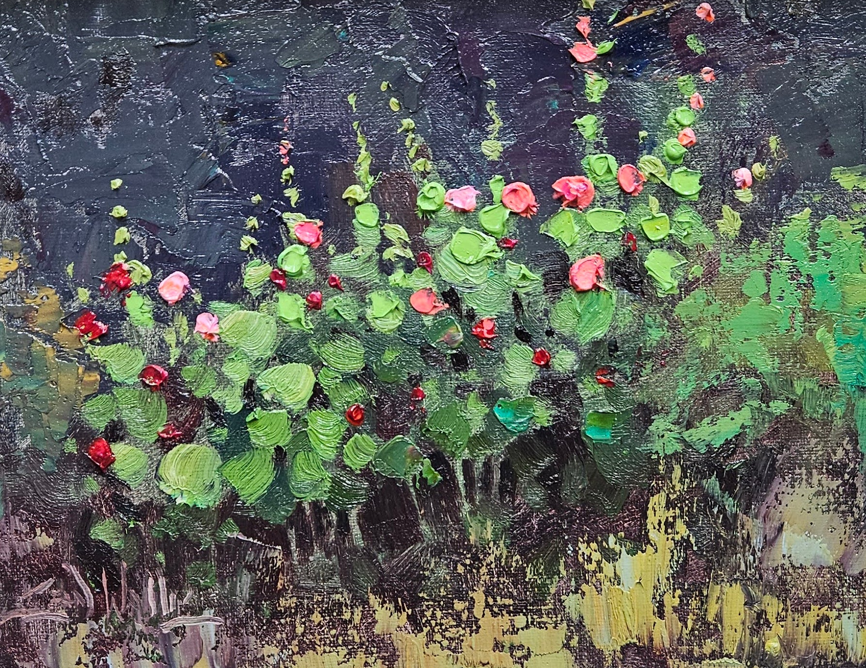 Summer's Bloom, oil painting by Sean Wallis, 8 by 10 inches