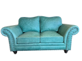 Divine West - Caribbean Turquoise Loveseat
